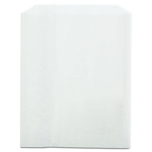 Bagcraft 450019 PB19 Grease-Resistant Sandwich/Pastry Bags, 6 x 3/4 x 7 1/4, White (Case of 2000)