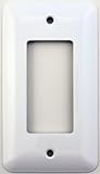 Mulberry Princess Style White Single Gang GFI/Rocker Opening Switch Plate