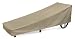 SunPatio Outdoor Chaise Lounge Cover, Patio Day Chaise Cover 84"L x 30"W x 24"H, Water Resistant, Lightweight, Eco-Friendly, Helpful Air Vents, All Weather Protection, Neutral Taupe