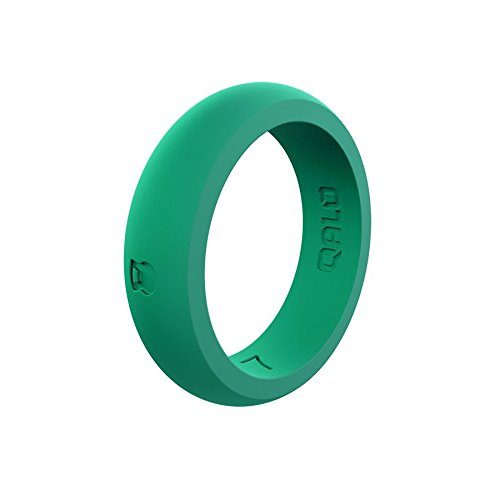 QALO Women's Teal Classic Athletics Silicone Ring Size 05