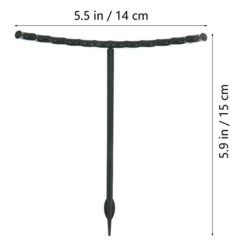 YARNOW 2 Sätze Pflanzenkletterbügel Stützringe Blumenstützring Runder Pflanzer Pflanzenstützgitter Blumentopfhalter Stützkäfig Für Gartenpflanzen Gurkenkäfig Metall Plastik Topfpflanze – Bild 3