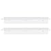 MyGift 17 Inch Clear Acrylic Floating Shelves for Wall Mounted Display Shelf, Set of 2