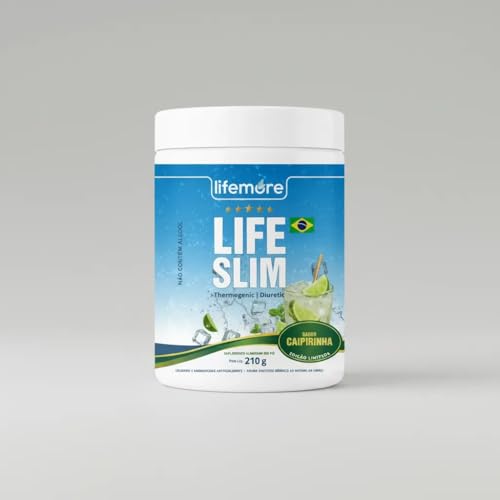 Life Slim Suplemento Alimentar, Sabor Caipirinha, com Stevia, 210g