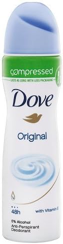 Dove Original with ¼ moisturising cream Compressed Anti-perspirant Aerosol deodorant with a subtle, fresh fragrance 75 ml - Image 3