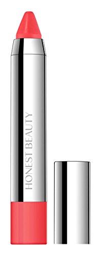 Honest Beauty Truly Kissable Lip Crayon, Sheer Coral Kiss, 0.105 Ounce