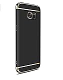 Hard Case for Samsung Galaxy S6 Edge Suntechor 3 in 1 Anti-Scratch Shockproof Thin Electroplate Cover (Black)