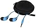 Skullcandy Earphone Handsfree Headset HARD EVA Case - Clamshell/MESH Style with Zipper Enclosure, Inner Pocket & Durable Exterior - Includes Skullcandy Original Stencil