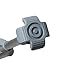 High Performance Crutch Rubber Tips,1 Pack of 2, Gray, 7/8 Inch