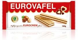 Eurovafel Hazelnut Wafer Cookies 180g, 6.35 oz (Pack of 7)