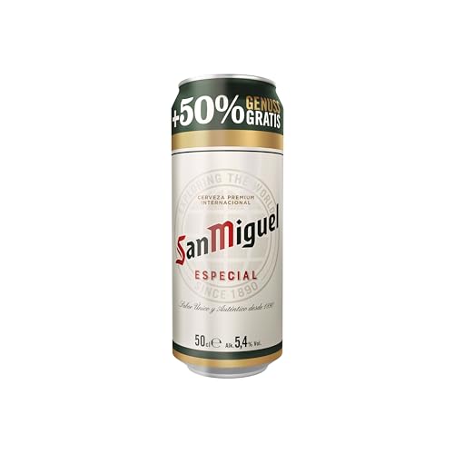 San Miguel Especial Dose Overfill + 50 Prozent Gratis DPG Bierpaket, EINWEG (24 x 0.5 l), 12000 ML 2