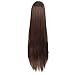 MapofBeauty Fashion Straight Long Costume Anime Wig (Brown)