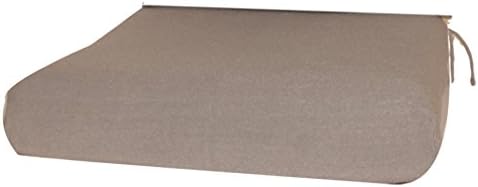 CushyChic Outdoors Terry Slipcover for Seat Cushion in Cool Medium Grey - Slipcover Only - Cushion Insert NOT Included
