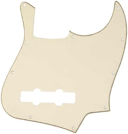 AXL PG-378-W 2-Pickup Bass Pickguard, White