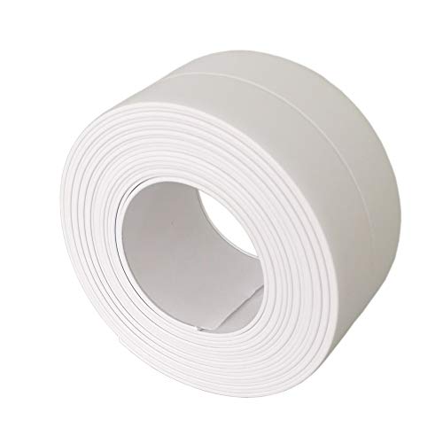 Self Adhesive Caulk Strip - Waterproof Sealant Caulking Tape Trim Sealer for Bathtub, Sink, Toilet etc, White, 1 Pack - Thumbnail 7