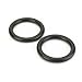 Umbra Halo Magnetic Holdbacks for Curtain Panels, Set of 2, Matte Black