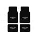 A set of 5 Piece Automotive Gift Set: 2 Front and 2 Rear Floor Mats and 1 Keychain - Batman