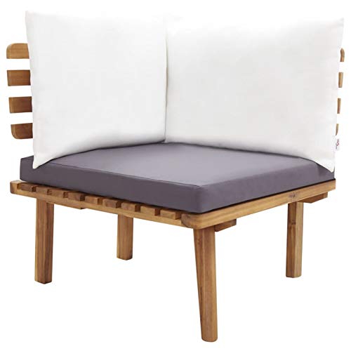 Tidyard 6-TLG. Garten Lounge Set Sofa Set Essgruppe Gartenset Balkon-Set Loungegruppe Sitzgruppe Gartenlounge Gartenmöbelset Loungemöbel Gartengarnitur Massivholz Akazie – Bild 6