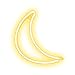 Crescent Neon Light Moon LED Neon Signs Art Wall Lighting Decor for House Bar Recreational, Birthday Party Kids Room, Living Room, Wedding Party … (Warm moon)