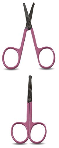 Round Tip Baby Nail Scissors Stainless + Storage Case