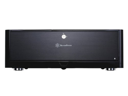 Silverstone Grandia Series HTPC Case with Aluminum FP Micro-ATX, 2X Hot-Swap Drive Bay, 3x120mm Golf Bladed Fan, USB 3.0 x2 and 11-Inch Expansion Card GD06B (Black)