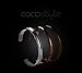 COCOStyle Stainless Steel Bracelet Hair Tie Bracelet 3 Colors, Grooved Cuff Bangle Bracelet for Women Girls -3 colors