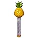 GAME 13027-BB Pineapple Spa and Pool Thermometer Shatter-Resistant Casing Tether Included, Fahrenheit and Celsius, 9-in Height x 3-1/2-in Diameter, Old Version