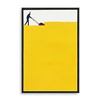 Framed Canvas Wall Art Abstract Colorful Canvas Prints Home Artwork Decoration for Living Room,Bedroom - 16x24 inches