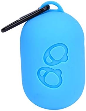 Chercherr Earphone Skin Case, Protective Cover Storage Case Key Chain Pouch Full Protection Silicone Ultra Lightweight Waterproof Headset Carrying Case for Samsung Gear IconX 2018 Edition (Blue)
