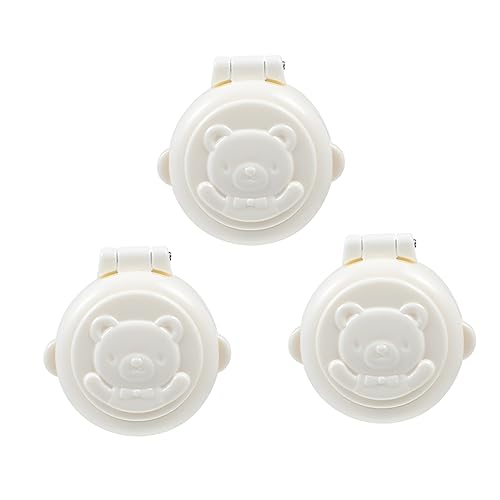 FUNNETOYU 3Pcs Safety Button Locks Durable Proofing Covers for Washing Machines and Cars Easy to Install Protection for Showers and