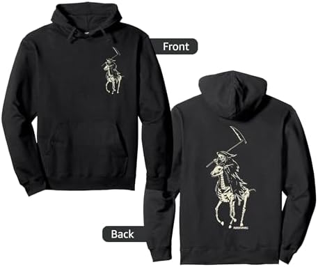 Amazon.com: Polo Grim Reaper Vintage Death Zip Hoodie : Clothing