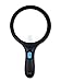 Sunfyre Tek Ultra Bright 10 LED Light Jumbo 2 Lens Hand Held Magnifying Glass (1.8X and 2.5X Zoom Magnification) 5.5-inch and 1-inch Lens