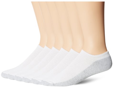 Fruit Of The Loom Men's 12 Pack No Show Socks,  White, Shoe: