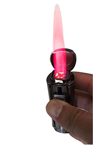F.e.s.s Fess Quad Jet Flame Butane Torch Cigarette Cigar Lighter With Punch Cutter Tool