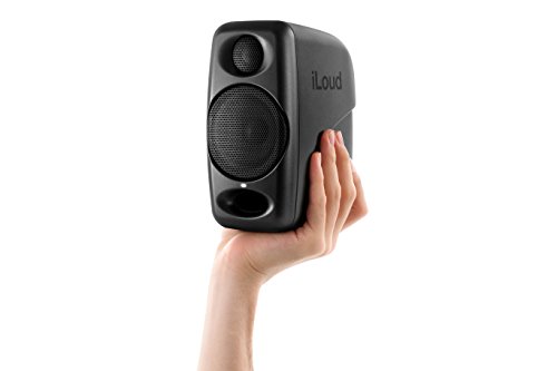 IK Multimedia iLoud Micro Monitor 50 watt Portable Wireless Bluetooth Studio Reference Monitors, Dual Speakers for Music Production, Mixing, Mastering, Composing, producing and DJs