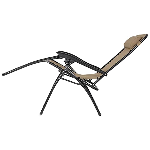 Sunnydaze Outdoor Zero Gravity Chair 2 Pack with Patio Table Cupholders