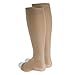 Truform Short Length Surgical Stockings, 18 mmHg Compression for Men and Women, Knee High Length, Open Toe, Beige, X-Large