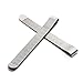 KINGSO 12 Pcs 3'' Stainless Steel Ruler Hemming Clips Measure Clip Hemmer No Pin Hem Clip Marking Ruler Guides Inch Silver