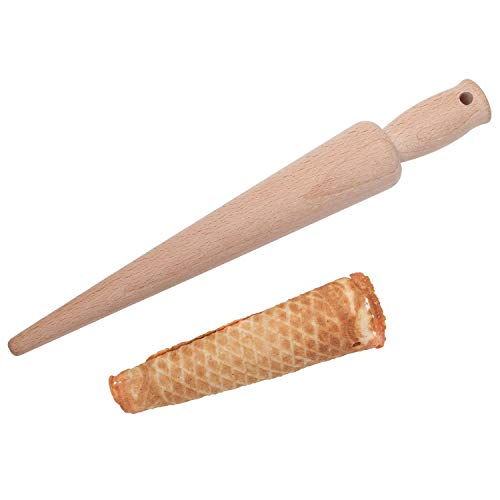 Westmark Wafel- en ijshoornvorm, lengte: 28 cm, onbehandeld beukenhout, lichtbruin, 30052270 - Image 3