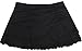 BAWDY Women's Summer Solid Colored Cover Up Skirt Swim Skirt, Black, L