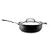 Infinite Circulon Hard Anodized Nonstick Covered Chef Pan, 6-Quart, Black