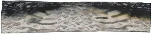Violet Love Women's Label Premium Performance Headband, Cilla Black/White Animal Stripe, One Size