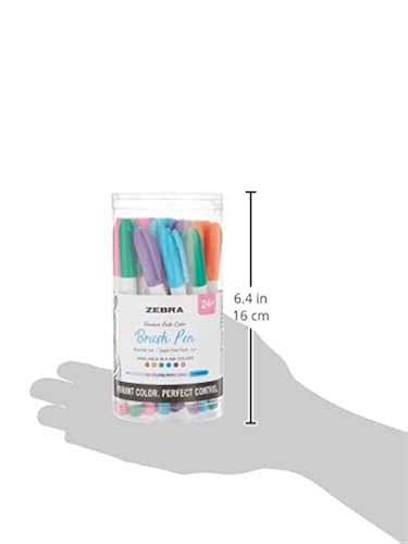 Zebra Pen Funwari Brush Pen, Assorted Colors, 24-Pack in Kuwait
