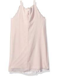 Amy Byer vestido de una línea sin mangas con collar para niñas