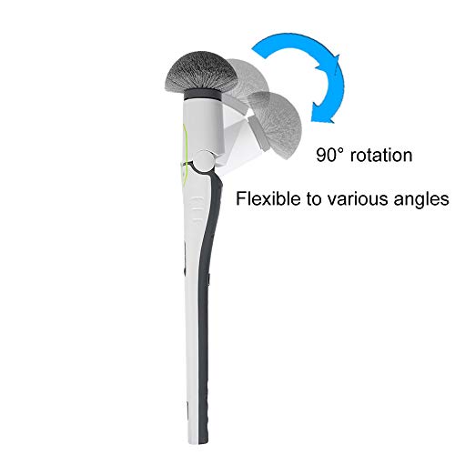 Jiayit Multifunctional Stubborn Cleaning Brush Electric Spin Scrubber with Adjustable Head, Bathroom Cleaner with 4 Replaceable Shower Scrubber Brush Headsr for Tub, Tile, Floor, Corner and Kitchen