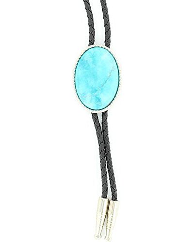 M & F Western Men's Artificial Turquoise Stone Bolo Turquoise One Size