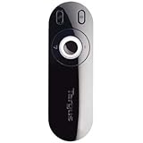 Targus Laser Presentation Remote with KeyLock, 2.4GHz Wireless, USB, Range up to 50 Feet AMP13US, Black with Gray