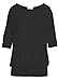 Amie Finery Oversized Dolman Tops For Women Bottom Banded Half Sleeve Made In USA Large Black