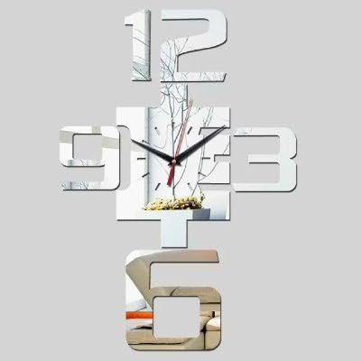 Wall Clock Watch Clocks Large Decorative Quartz Living Room Modern Acrylic 3D Mirror Wall Clocks