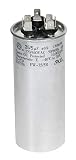 PowerWell 35 + 5 MFD uf 370 VAC or 440 Volt Dual Run Round Capacitor PW-35/5/R for Condenser Straight Cool or Heat Pump Air Conditioner 35/5 Micro Farad - Guaranteed to Last 5 Years