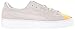 Puma Womens Suede Platform Gold Gold-Star White-Puma White Sneaker - 7.5